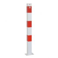 z�brana vjazdu �tvorhrann� 70x70mm, bielo�erven�, 1300mm 101