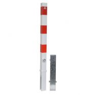 z�brana vjazdu �tvorhrann� 70x70mm, bielo�erven�, 1300mm 107