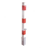 z�brana vjazdu sklopn� �tvorhrann� 70x70mm, bielo�erven� 119