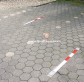 z�brana vjazdu z�pustn�, �ervenobiela, uzamykateln� 70x70mm 1 - pohlad 1 - www.idealmarket.sk