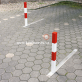 z�brana vjazdu z�pustn�, �ervenobiela, uzamykateln� 70x70mm 2 - pohlad 3 - www.idealmarket.sk