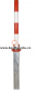 z�brana z�pustn�, �ervenobiela, poloautomatick�, priemer 76mm 2 - pohlad 2 - www.idealmarket.sk