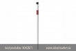 z�brana vjazdu Ø42x2,5 mm, 900mm nad zemou, bielo-�erven�, pre usadenie do bet�nu, jedna osa, celkov� d�ka 1300mm, k�d produktu 4042B-1, www.idealmarket.sk