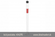 z�brana vjazdu Ø42x2,5mm, bielo-�erven�, upevnenie na skrutky, bez osi, celkov� d�ka 900mm, k�d produktu 4042PB, www.idealmarket.sk