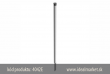 z�brana vjazdu Ø42x2,5mm, �iarovo zimkovan�, k zarazeniu do zeme, bez osi, celkov� d�ka 1300mm, k�d produktu 4042E, www.idealmarket.sk
