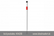 z�brana vjazdu Ø42x2,5mm, bielo-�erven� z�brana vjazdu k zarazeniu do zeme, bez osi, celkov� d�ka 1300mm, k�d 4042EB, www.idealmarket.sk
