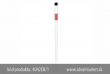 z�brana vjazdu Ø42x2,5mm, bielo-�erven� z�brana vjazdu k zarazeniu do zeme, jedna osa, celkov� d�ka 1300mm, k�d 4042EB-1, www.idealmarket.sk