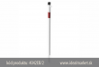 z�brana vjazdu Ø42x2,5mm, bielo-�erven� z�brana vjazdu k zarazeniu do zeme, dve osi, celkov� d�ka 1300mm, k�d 4042EB-2, www.idealmarket.sk