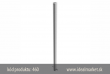 z�brana vjazdu Ø60x2,5 mm, 900mm nad zemou, pre usadenie do bet�nu, bez osi, celkov� d�ka 1300mm, k�d 460, www.idealmarket.cz