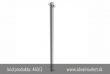 z�brana vjazdu Ø60x2,5 mm, 900mm nad zemou, pre usadenie do bet�nu, dve osy, celkov� d�ka 1300mm, k�d 460-2, www.idealmarket.cz