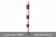 z�brana vjazdu Ø60x2,5mm, bielo-�erven�, upevnenie na skrutky, jedna osa, celkov� d�ka 900mm, k�d produktu 460PB-1, www.idealmarket.sk