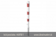 z�brana vjazdu Ø60x2,5mm, bielo-�erven�, vyberate�n�, uzamykate�n�, jedna osa, celkov� d�ka nad zemou 900mm, k�d produktu 460FB-1, www.idealmarket.sk