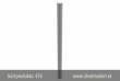 z�brana vjazdu Ø76x2,6 mm, �iarovo zinkovana, ur�en� na zabetonovanie, celkov� d��ka 1400mm, bez osi, k�d produktu 476, www.idealmarket.sk