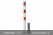 z�brana vjazdu vyberate�n� Ø76x2,6 mm, �iarovo zinkovan�, bielo-�erven�, s obj�mkou na zabetonovanie, k�d produktu 476FB, www.idealmarket.sk