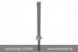 z�brana vjazdu sklopn� Ø76x2,6 mm, �iarovo zinkovan�, uzamknutie na trojhran, kotvenie na hmo�dinky s obj�mkou na zabetonovanie, k�d produktu 476FUH, www.idealmarket.sk