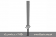 z�brana vjazdu sklopn� s obj�mkou na zabetonovanie, Ø76x2,6 mm, �iarovo zinkovan�, uzamknutie na cylindrov� z�mok, kotvenie na hmo�dinky, k�d produktu 476UZH, www.idealmarket.sk