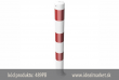 z�brana vjazdu Ø89x2,9 mm, �iarovo zinkovan�, bielo-�erven�, kotvenie do spodnej dosky, k�d produktu 489PB, www.idealmarket.sk