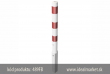 z�brana vjazdu Ø89x2,9 mm, 900mm nad zemou, �iarovo zinkovan�, bielo-�erven�, vyberate�n�, vr�tane obj�mky, trojhrann� uzamknutie, k�d produktu 489FB, www.idealmarket.sk