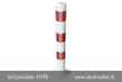 z�brana vjazdu bielo-�erven�, kotva na hmo�dinky, 491PB, Ø102x2,9mm, celkov� d�ka 900mm, www.idealmarket.sk