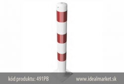 z�brana vjazdu bielo-�erven�, kotva na hmo�dinky, 491PB
