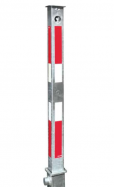 z�brana vjazdu plne zapusten�, 70x70x1100mm, bielo�erven� 1