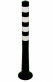 flexibiln� z�brana, st�pik v��ka 1000mm, priemer 80mm, �erno-biela 1 - pohlad 1 - www.idealmarket.sk
