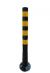 flexibiln� z�brana, st�pik v��ka 1000mm, priemer 80mm, �ierno-�lt� 1 - pohlad 1 - www.idealmarket.sk
