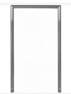 nerezov� dr�iak z trubky priemer 48mm, 1200x700mm 2