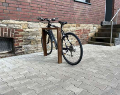 opora na bicykel z kort�novej ocele 80x40mm, 800x1100mm 10