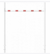 z�vora - obmedzenie prejazdu, na zabet�novanie, 3000mm 105