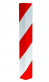 ochrana rohov z hlin�kov�ho plechu 1000mm lavostrann� bielo-�erven� 7 - www.idealmarket.sk