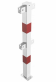stredov� st�pik z�bradlia pre dva nosn�ky, na hmo�dinky, bielo-�erven� 5 - pohlad 1 - www.idealmarket.sk