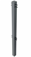 stredov� st�pik plotu, 70x70x1000mm, ploch� hlava 1