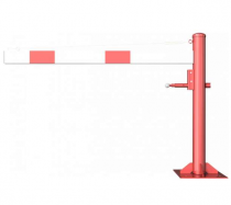 oto�n� vystu�en� z�vora 1500mm, trojhran, bielo-�erven� 1