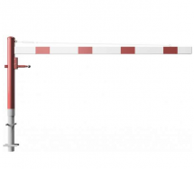 oto�n� z�vora 2500mm, cylindrick� z�mok, bielo-�erven� 3