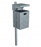 odpadkov� ko� �tvorcov� so strie�kou, bez farby, so stlpikom