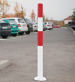 z�brana vjazdu na zaskrutkovanie, v��ka 1000mm, �ervenobiela 1 - pohlad 3 - www.idealmarket.sk