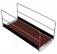 bezpe�nostn� most�k (l�vka) ocel, drevo, dl�ka 2,70m