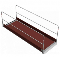 bezpe�nostn� most�k (l�vka) ocel, drevo, dl�ka 3,20m