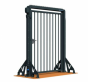 Mobiln� a unikov� dve�e na ocelov� desce, barva, plotov� modul V-Door 3 - pohlad 2 - www.idealmarket.sk
