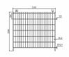 vyrovn�vac� element galvanicky zinkovan� Standard 2,2x2,0m 8 - pohlad 2 - www.idealmarket.sk
