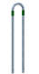 obl�kov� z�brana, ochrana e-dob�jac�ch stan�c 300x1400mm, zelen� reflexn� pruhy 2 - pohled 2 - www.idealmarket.sk