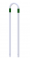 obl�kov� z�brana, ochrana e-dob�jac�ch stan�c 300x1400mm, bielo-zelen� 5 - pohlad 2 - www.idealmarket.sk