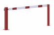 kompaktn� ru�n� z�vora, podpern� st�pik, 2000mm, visiaci z�mok, bielo-�erven� 2 - pohlad 1 - www.idealmarket.sk