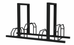 stojan na �tyri bicykle s opierkou,, �iarov� zinok, farba 33