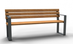 parkov� lavi�ka kombin�cia kov, drevo s oporou 1800mm 2