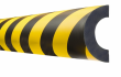 bezpe�nostn� profil na potrubie a st�piky, magnetick�, �lto-�ierny, 1000x125x85mm 9 - pohlad 2 - www.idealmarket.sk