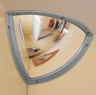pozorovacie zrkadlo Indoor antivandalizmus, nerez 18