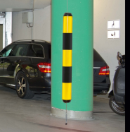 vodiaci reflexn� valec LeitPin �lto-�ierny 950x100mm 2